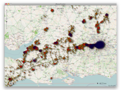 Данные, собранные iPhone и перенесенные на карту