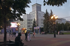 Челябинск, улица Кировка и здание Главпочтамта