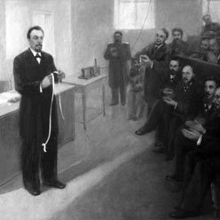 Репродукция Фотохроники ТАСС с картины А.Шимко, 1949 год