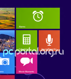 Скриншот Windows Blue. pcportal.org.ru